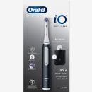 ORAL B iO Matt Black Power Toothbrush with Charger Pouch - White Clean