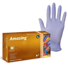 Aurelia Amazing Medium Nitrile Powder Free Gloves - Pack Of 300