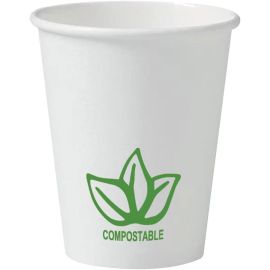 DEHP Biodegradable 180ml Paper Cups - White - Pack Of 1000