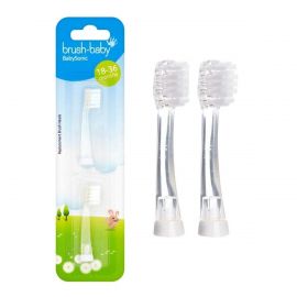 Brush-Baby Babysonic Replacement Heads 18 to 36 months - 1 Pack of 4