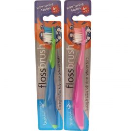 Brush-Baby Floss brush Toothbrush 6+ Years - Color May Vary (Pack Of 1)