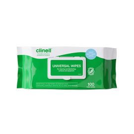 Clinell Universal Cleaning and Disinfectant Wipes for Surfaces - Pack Of 100