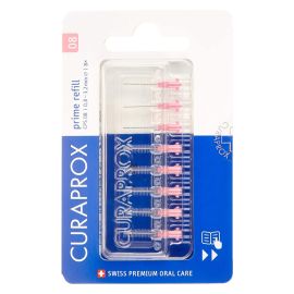 Curaprox CPS08 Pink Prime Interdental Brushes 0.8mm - Pack Of 8