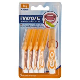 Oraldent iWAVE Orange Interdental Brushes 0.45mm - Pack Of 5