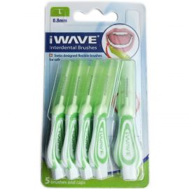 Oraldent iWAVE Green Interdental Brushes 0.80mm - Pack Of 5