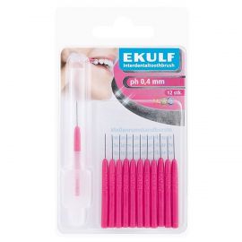 Ekulf Ph 0.4mm Cerise Max 500 Interdental Toothbrushes - Pack Of 12