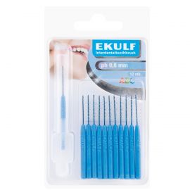 Ekulf Ph Max 721 Blue Interdental Toothbrushes 0.8mm - 12 Sticks
