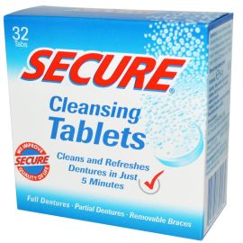 Secure Denture Cleansing Tablets - Pack Of 32