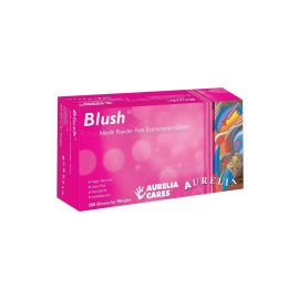 Aurelia Medium Blush Nitrile Powder Free Gloves - Pack Of 200