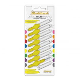 Stoddard Icon Yellow Standard Interdental Brushes - Pack Of 8
