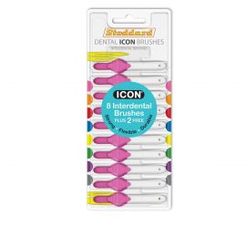 Stoddard Icon Pink Standard Interdental Brush Bonus Pack - 1 Pack Of 8 Plus 2 Free Brushes