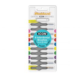 Stoddard Icon Grey Standard Interdental Brush Bonus Pack - 1 Pack Of 8 Plus 2 Free Brushes