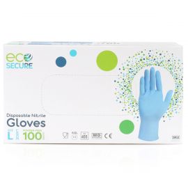 Ecosecure Nitrile Large Powder-Free Gloves - 100 Per Pack