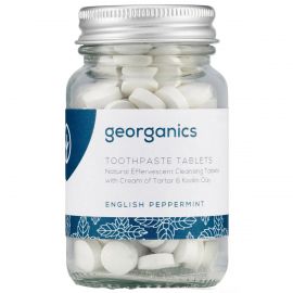 Georganics English Peppermint Natural Toothpaste Tablets - 1 Pack Of 120 