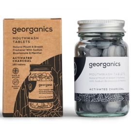 Georganics Mouthwash Activated Charcoal Tablets - Pack Of 180