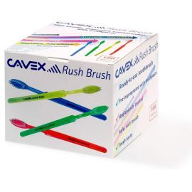 Cavex Rush Brush Impregnated Toothbrush - Pack Of 100