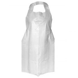 Disposable White Plastic Aprons - Pack Of 500