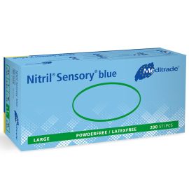 Meditrade Large Nitrile Gloves - Blue (1 Pack of 200)