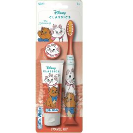 Mr.White Aristocats Travel Kit for Kids Toothbrush & Toothpaste - 3+ years