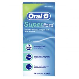 Oral-B Dental Superfloss - Pack of 50 Pre-cut Strands