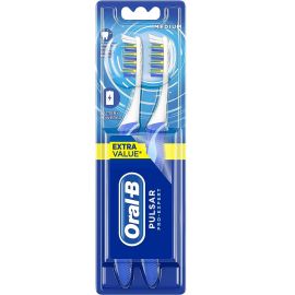 Oral-B Medium Pulsar Battery Toothbrush - Pack Of 2