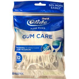 Oral-B Glide Gum Care Floss Picks - Pack Of 30