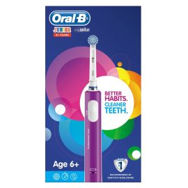 Oral-B Junior Electric Rechargeable Toothbrush 6+ Year - Purple