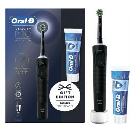 Oral B Pro Black Vitality Electric Toothbrush - Pro-Expert Toothpaste