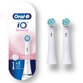 Oral-B iO Gentle Care Replacement Heads – White (Twin Pack)