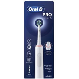 Oral-B Pro Series 3 White Electric Rechargeable Toothbrush - 3 Cleaning Modes