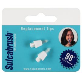 Sulcabrush Replacement Head Tips - Pack Of 2
