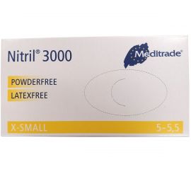 Meditrade Nitril 3000 Powder-Free Extra Small Gloves - Pack Of 100