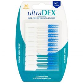 Ultradex Wire-Free Medium Interdental Brushes - Pack Of 20