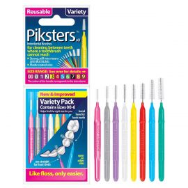 Piksters For Cleaning Between Teeth Variety Of All Size - Pack Of 8