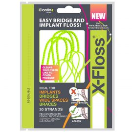 Idontix X-Floss Easy Bridge And Implant Floss - Pack Of 30 Strands