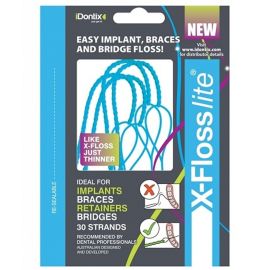 Idontix Lite Thin X-Floss Dental Floss Strands - Pack Of 30