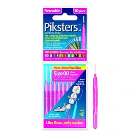 Piksters Pink Interdental Brushes Size 00 - Pack Of 10