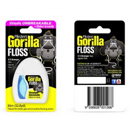 Piksters Gorilla Virtually Unbreakable Waxed Floss 30m