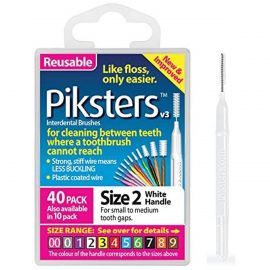 Piksters Interdental Brushes 0.55mm - White Size 2 - Pack Of 40