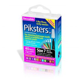 Pikster Interdental Brushes 1.1mm - Black Size 7 - Pack Of 40