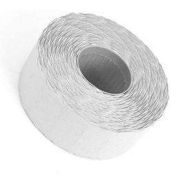 Wavy Edge Waterproof Price Labels (26 x 12 mm) White Roll - Pack of 1