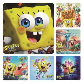 Smilemakers Sponge On The Run Sponge BOB Movie Stickers - Pack Of 100