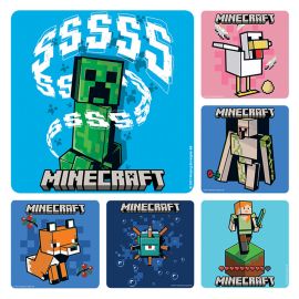 Sherman Specialty Minecraft Stickers - 100 Stickers Per Roll