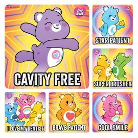 Sherman Care Bears Dental Stickers - 100 Per Pack 