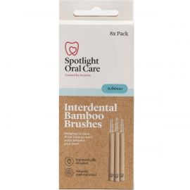 Spotlight Oral Care Bamboo Interdental Brushes 0.6mm 8 Pack