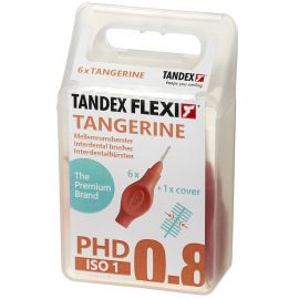 Tandex Flexi Tangerine Interdental Brushes 0.45mm - Pack Of 6