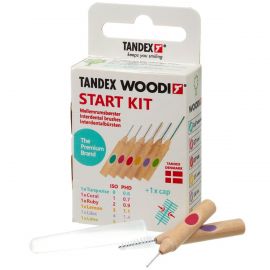 Tandex WOODI Start Kit PHD 0.6-1.6 ISO 0-5 Interdental Brushes - Pack Of 6
