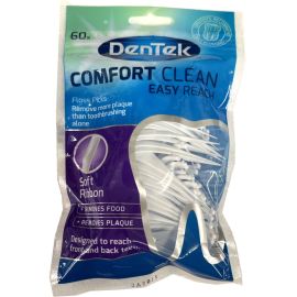 DenTek Comfort Clean Floss Picks For Back Teeth - Pack Of 60