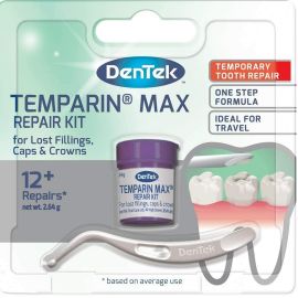 Dentek Temparin Max Repair Kit For Loat Fillings Caps & Crowns 2.64g