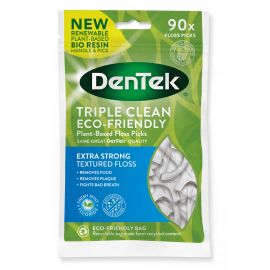 DenTek Triple Clean Eco Friendly Floss Picks - Pack Of 90